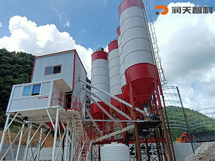 HZS90 Concrete Mixing Station(Longli, Guizhou) (1)