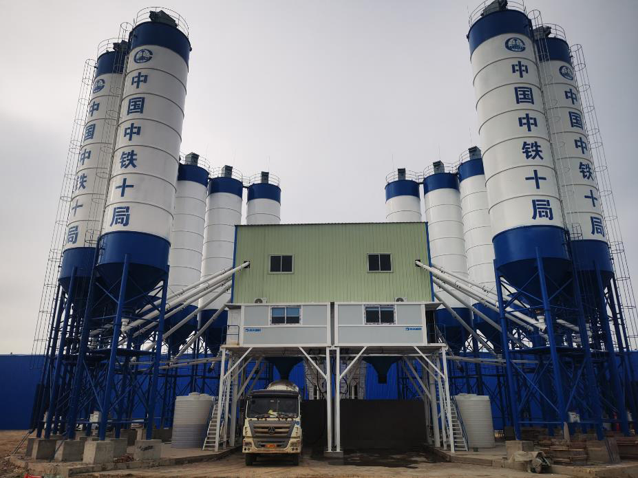 Double HZS180F Concrete Mixing Station (Zhongshan, Guangdong) (1)