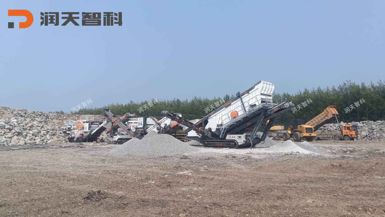 Sand and gravel crushing and screening plant