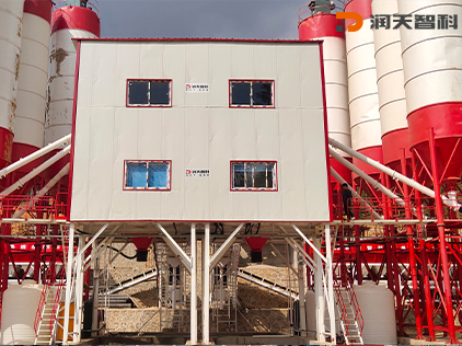 Double HZS120 Concrete Mixing Station(Guiding, Guizhou) (1)