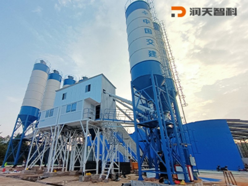 Double HZS90 Concrete Mixing Station(Yongzhou, Hunan) (1)